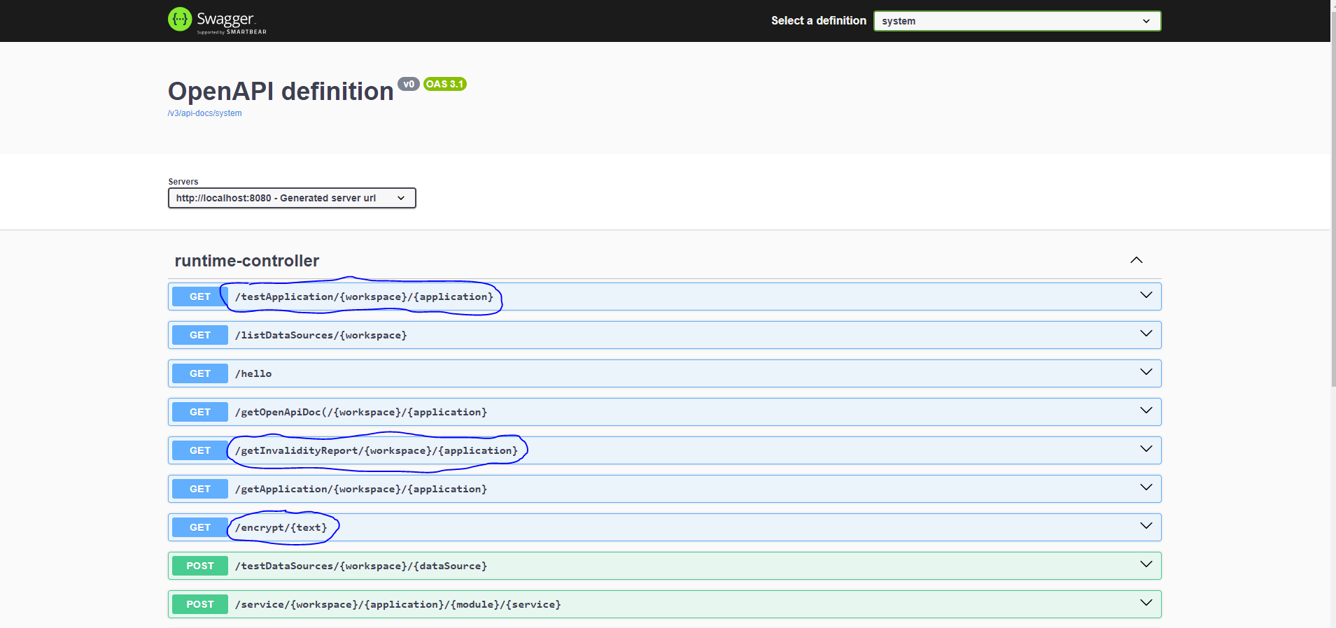 Runtime Server System APIs